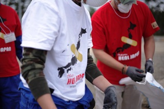 活動中-土砂撤去