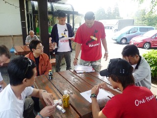 PAでレクチャー中