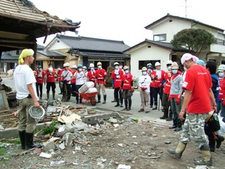 作業前ミーティング