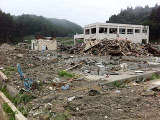 作業終了後の室内