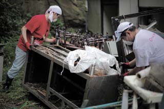 がれきの運び出された空き地