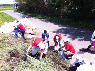 がれきの運び出された空き地
