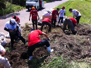 がれきの運び出された空き地