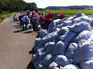 作業終了後の室内