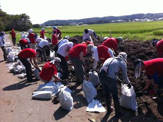作業終了後の室内