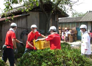 作業終了後の全景