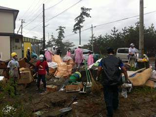 作業終了後の全景