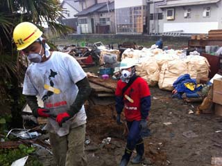 作業終了後の室内
