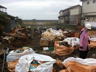 作業終了後の室内