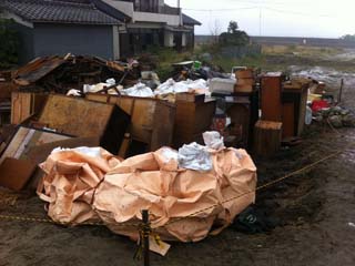 作業終了後の室内