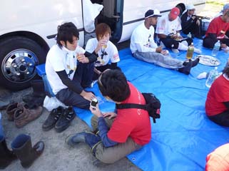 作業終了後の室内