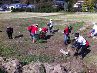 作業終了後の全景
