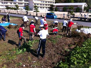 作業終了後の室内